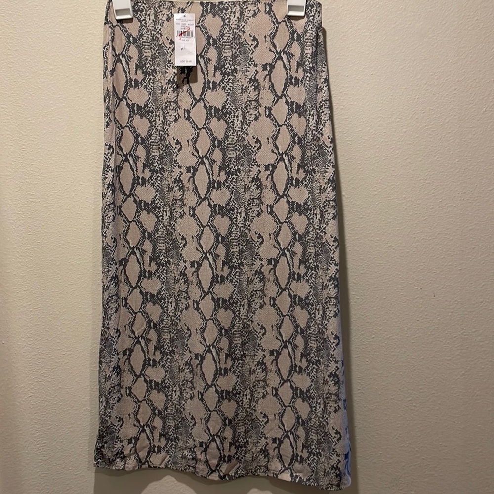 American Eagle Snake Midi Skirt
